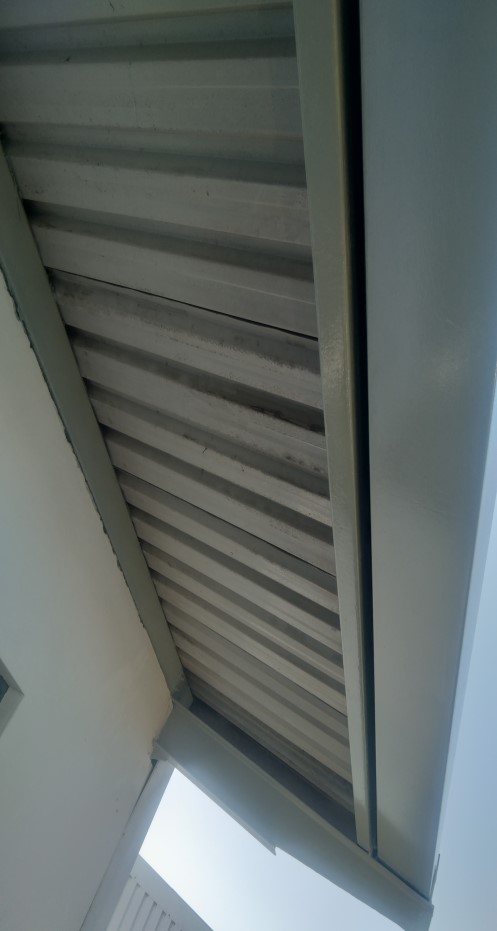 Roof project after coating